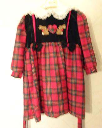 Abito per bambina fantasia scozzese