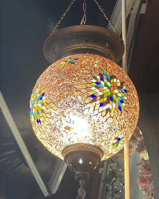 Lampadario turco a mosaico originale