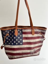 Borsa Shopper YNot? - Stampa Bandiera Americana -