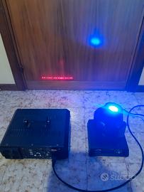 Effetti luce led dj e karaoke testa mobile e laser