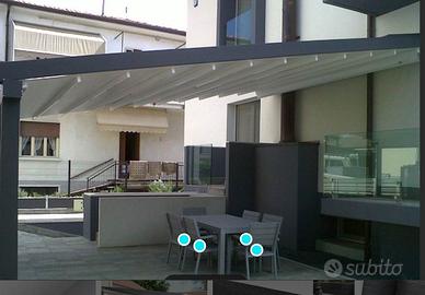 COPERTURA MOBILE PER PROTEZIONE DA SOLE E PIOGGIA