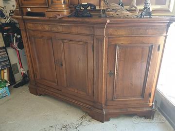 Credenza scantonata veneta in legno massello