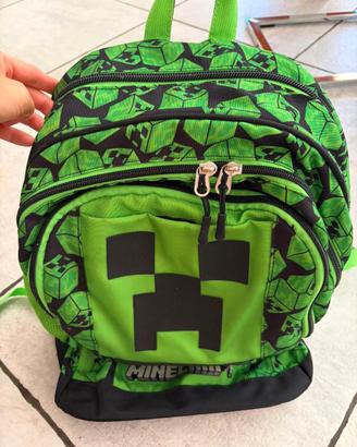 Zaino Minecraft per scuola + ASTUCCIO