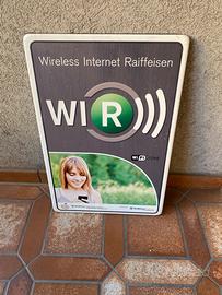 Cartello pubblicitario, misure 60*40 cm