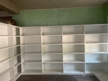 2 Scaffali legno bianco
