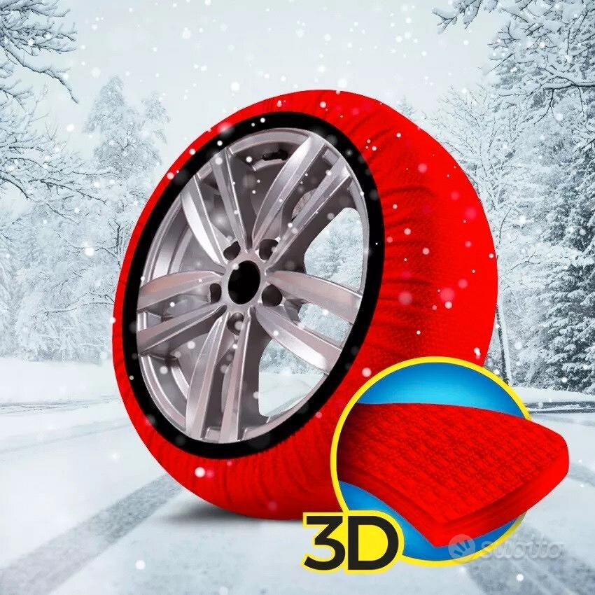 Calze Da Neve per Auto Omologate EN 16662-1 Modello Rosso