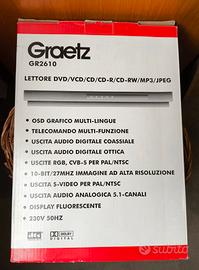 LETTORE DVD/VCD/CD/CD-R/CD-RW/MP3/JPEG