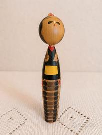 Kokeshi bambola giapponese vintage Sosaku 24 cm