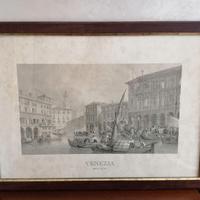 quadro di Venezia – Rialto e il ponte con cornice