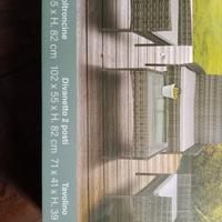 salottino da giardino nuovo