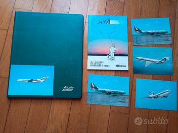 depliant - folder - cartoline alitalia