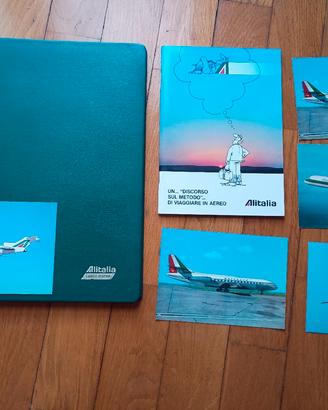 depliant - folder - cartoline alitalia