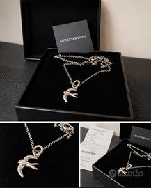 Collana Raspini + Charm Rondine argento