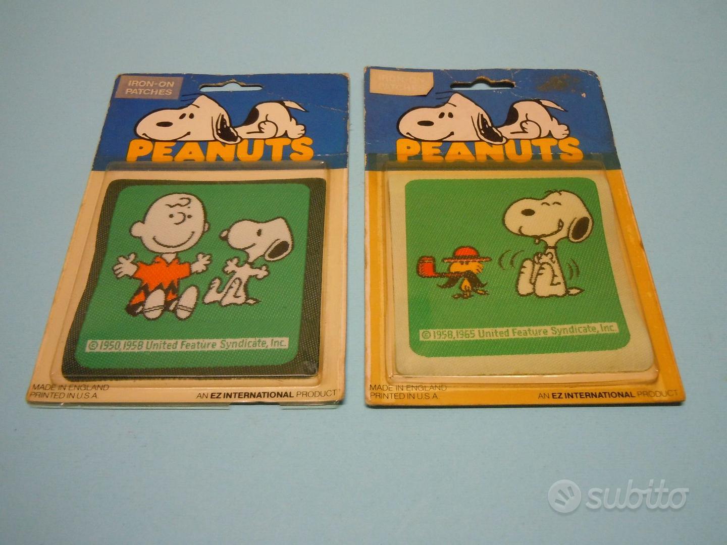 Toppe cucisivi Snoopy Peanuts Vintage anni 80 - Collezionismo In vendita a  Firenze