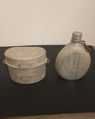 gavetta e borraccia militare 