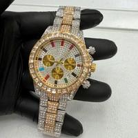 Orologio Cronografo Two-Tone Silver & Gold - Iced