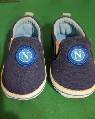 Scarpette neonato n° 19 per tifosi del napoli