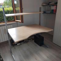 Scrivania porta pc e stampante