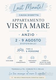 ANZIO fronte mare (last minute 2/08-9/08)