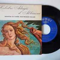 Disco 45 giri col Celebre Adagio di Albinoni