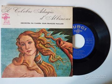 Disco 45 giri col Celebre Adagio di Albinoni