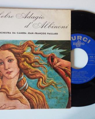 Disco 45 giri col Celebre Adagio di Albinoni