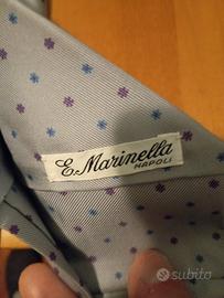 cravatta Marinella seta azzurra 