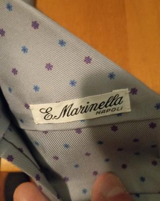 cravatta Marinella seta azzurra 