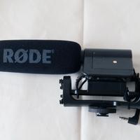 microfono  + impugnatura per reflex