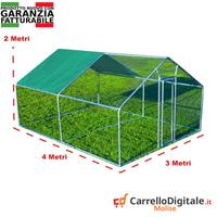 Recinto per Polli 3x4m x 2mH-12mq - Verde