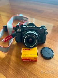 Fotocamera Canon A1 revisionata e testata
