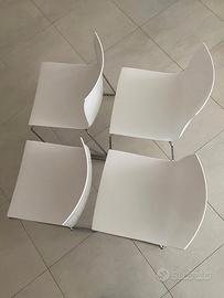 Lotto 4 Sedie Arper Catifa 46 bianco