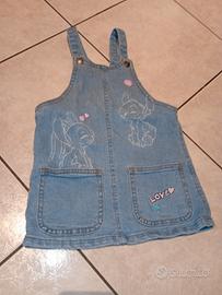 Vestito Salopette denim Disney Classics 