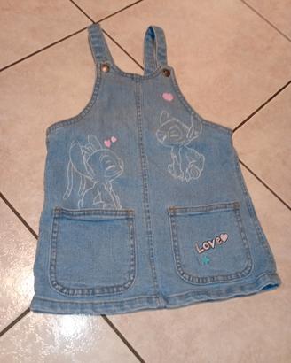 Vestito Salopette denim Disney Classics 
