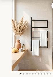 Porta asciugamani di design nero opaco