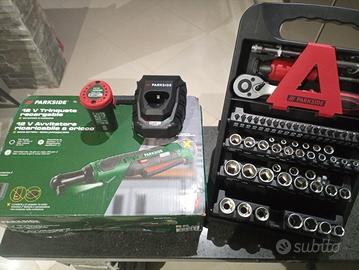 Set cricchetto angolare 12v parkside 