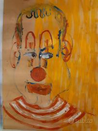 Dipinto "Pagliaccio" di Pier Paolo Pierucci