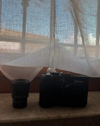 Nikon coolpix p 6000 + obiettivo WF 10X / 20