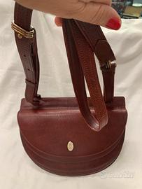 Cartier borsa a tracolla pelle bordeaux cm 26/20