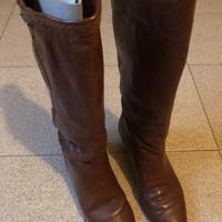 Stivali donna vera pelle - vintage