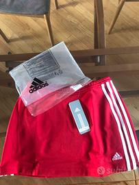 Gonnellina tennis Adidas con pantaloncino, nuova