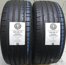 2 GOMME 225 45 17 GT RADIAL A66314