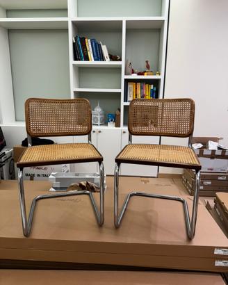 Coppia Sedie stile Cesca Marcel Breuer vintage