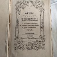 testo "le opere" Ugo Foscolo 1854