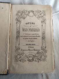 testo "le opere" Ugo Foscolo 1854