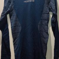 maglia tecnica kipsta maniche lunghe 