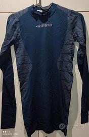 maglia tecnica kipsta maniche lunghe 