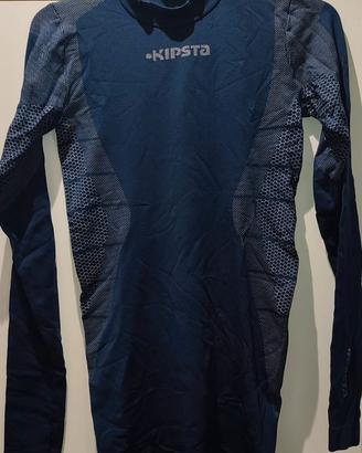 maglia tecnica kipsta maniche lunghe 