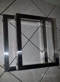 Lavandino in vetro e specchiera