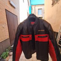 giacca pelle moto guzzi